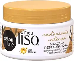 Máscara de Hidratação Meu Liso Restauração Intensa 300g Salon Line, Salon Line, Branco