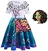 Produktbild LCXYYY Mirabel Madrigal Verkleidung Kostüm Cosplay Mirabel Ballerina Kleid mit Tasche und Zubehör Perückenbrille für Mädchen Halloween Karneval Prinzessin Geburtstag Party Fancy Kleidung Set 100-160cm