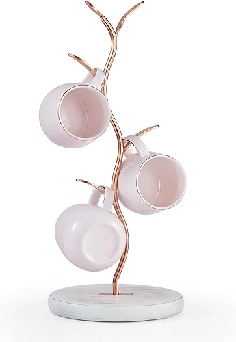 Soporte para taza de café, encimera de taza, árbol de taza en forma de hoja para mostrador, soporte para taza de té de café para encimera, accesorio