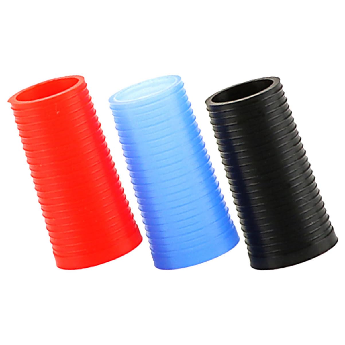 BESPORTBLE 3pcs Silicone Saxophone Bend Neck Sleeves Protective Covers for Alto Tenor Sax Durable Repair Parts for Enhanced Tone Performance Noise Resistant Flexible Design