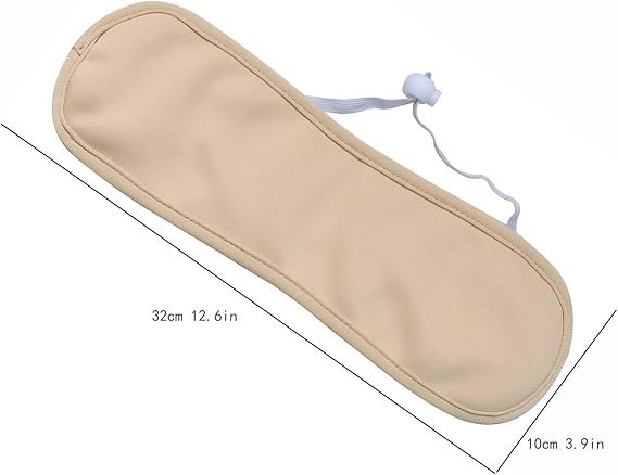 Castor Oil Pack for Thyroid, Castor Oil Thyroid Wrap Reusable Castor Oil Pack, Less Confusion Castor Oil Neck Pack Compression-Castor Oil Not Included Khaki