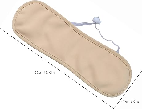 Castor Oil Pack for Thyroid, Castor Oil Thyroid Wrap Reusable Castor Oil Pack, Less Confusion Castor Oil Neck Pack Compression-Castor Oil Not Included Khaki