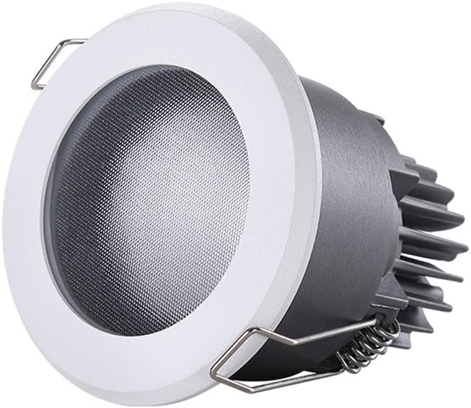 LED Recessed Light 12W IP65 Waterproof Shower Light 3.5-inch Downlight Ultra Slim Aluminum Body Ceiling Spotlight COB CRI 95 for Bathroom Bedroom Corridor