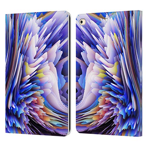 Design Haroulita Bleu Défaillance Florale pour étui iPad 9.7 en cuir