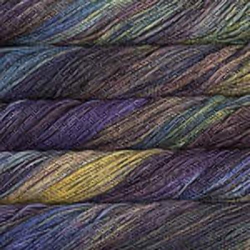 Malabrigo Rios Worsted Weight Yarn - Zarzamora Color 100% Superwash Merino Wool