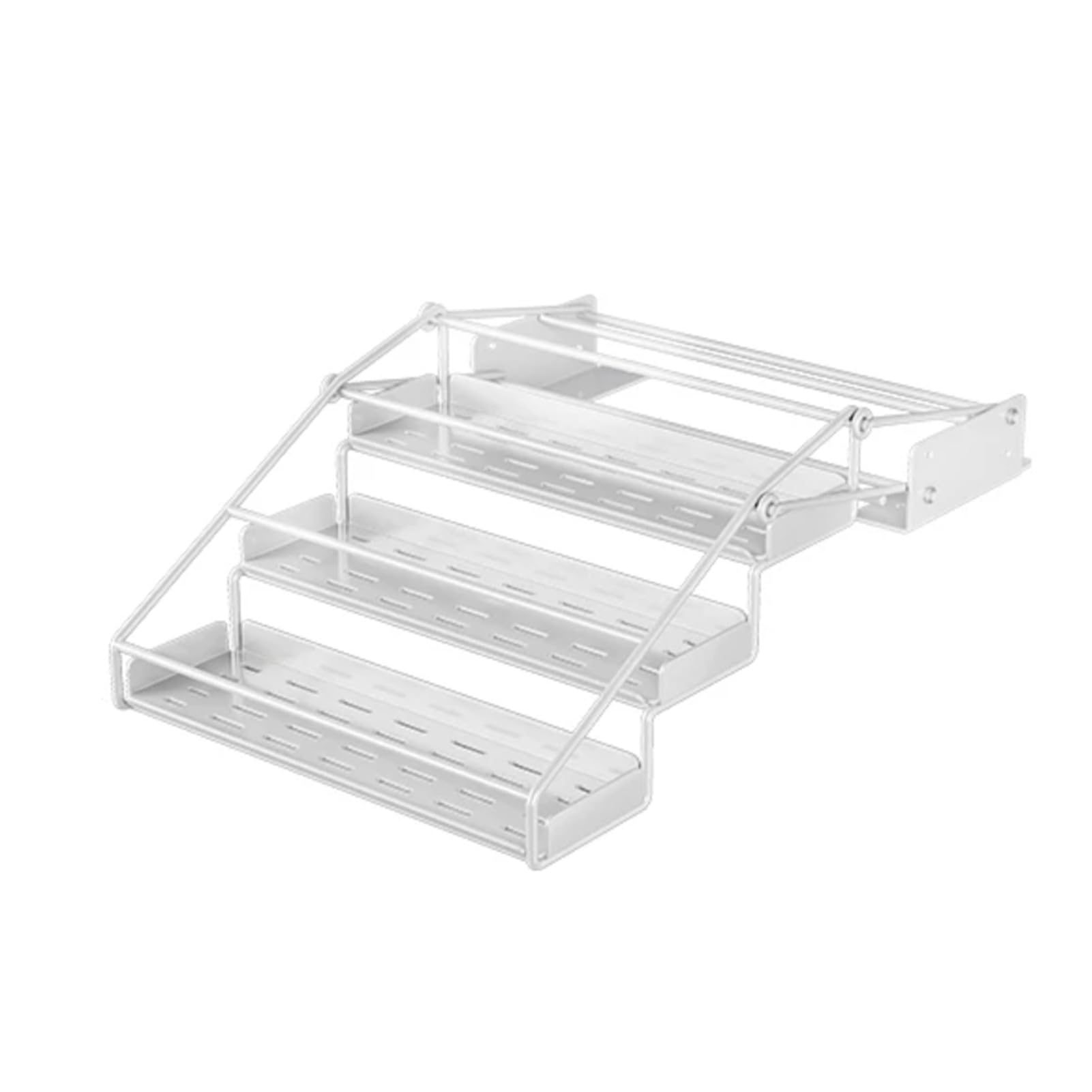 Étagère murale coulissante inox de cuisine 10kg pour optimiser l'espace