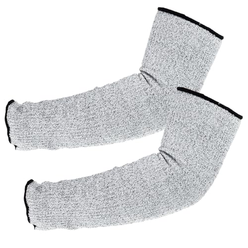hqclothingbox 1 par de guantes protector de brazo, muñeca y antebrazo, manga anti-corte, protección seguridad (35CM)