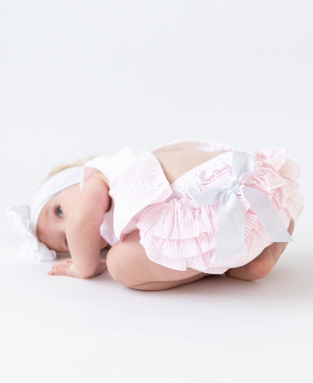 RuffleButts Baby/Toddler Girls Swing Top & Bloomer Coordinated Set