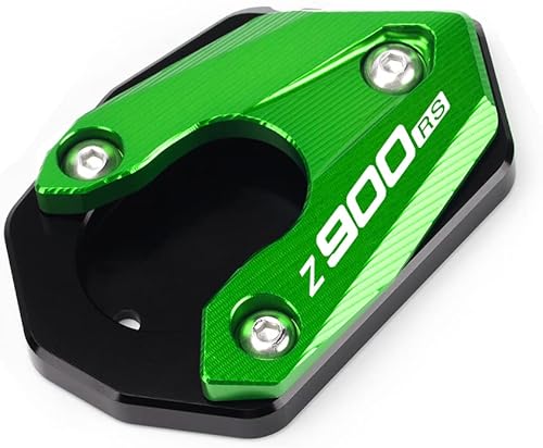 Compatible con Kawasaki Z900RS 2017-2023 Z900 RS Placa de extensión de soporte CNC para motocicleta, soporte lateral, almohadilla de soporte lateral