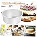 NAMOARLY 3pcs Round Cake Molds Food-grade Aluminum Baking Pans for Chiffon Cakes Nonstick Design for Easy Release Versatile Baking Trays for All Desserts
