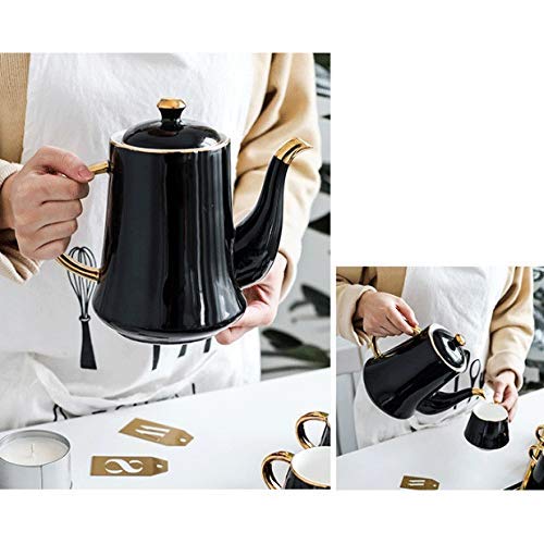 SGSG Juego de té y café de cerámica, Caja de Regalo nórdico Phnom Penh, Juego de Tazas y Tazas de café Negro, Juego de… - Imagen 5