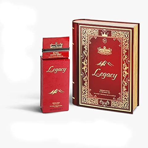 King Coffee Premium Ground Coffee - LEGACY - 8oz - Arabica Beans Cover