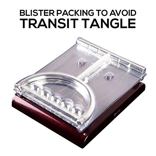 Kurtzy-Newton-Cradle-Pendulum-Metal-Perpetual-Motion-Toy-Swing-Balance-Collision-Ball-Decoration-Figurine-with-Polished-Plastic-Base-Nylon-Stings-for-Office-Classic-Desk-Toy-L135xB11xH135cm