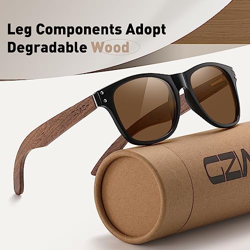 Black walnut | polarizing sunglasses for both men and women | 100% UVA/UV protection | polycarbonate material frame2