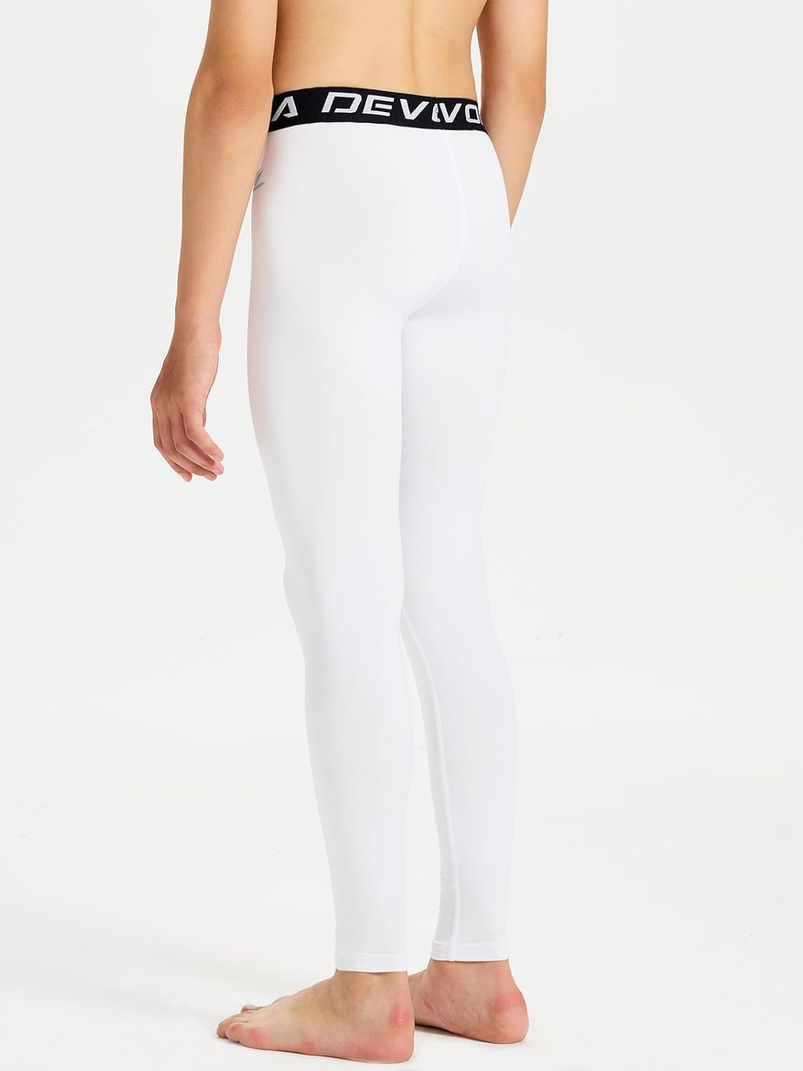 DEVOROPA Youth Boys' Compression Leggings Sports Tights Fleece Lined Thermal Base Layer Pants - Image 3