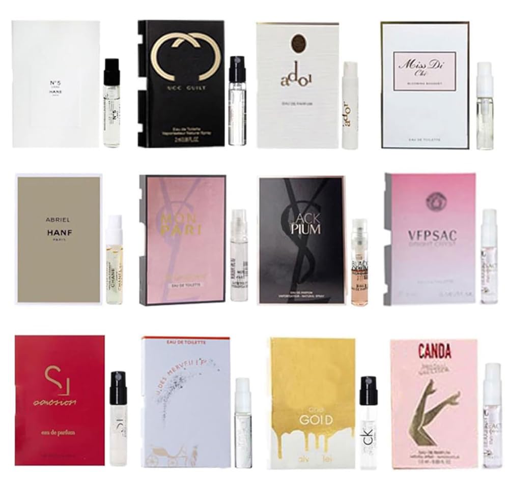 Women'S Designer Perfume Sample Set Mini Mujer Cologne Fragrance Sampler Travel 12pices