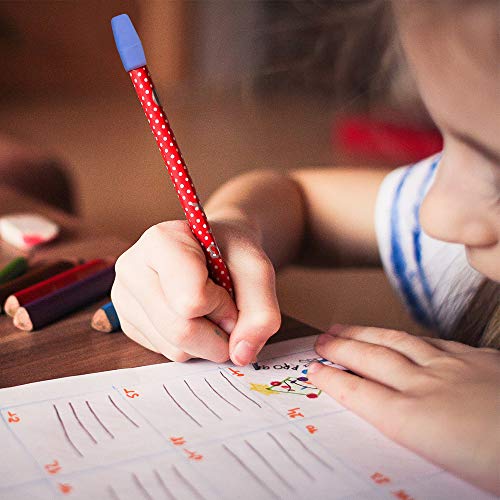 image for Habbi 300pcs Pencil Top Erasers, Cap Erasers, Assorted Colors Pencil E