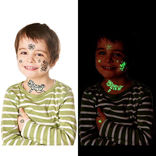 150Pcs Glow In The Dark Space Tattoo For Kids, Konsait Luminous Solar System Universe Outer Space Temporary Tattoos For Boys Girls Stockings Stuffers Goody Filler Birthday Party Favor Supplies #TOP5