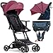 Poussette Plume 0+ Deluxe Ultra-Légère 2.0 Inclinable De Voyage Super Équipée Pousette Canne De 6 Mois Jusqu'à 25 Kg Ceinture 5 Points Et Frein À Pied Compact Et Léger, Bagages Aériens, Compacte