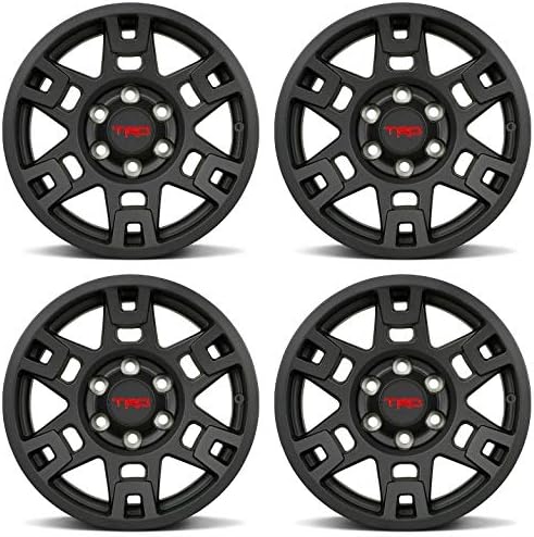 Amazon Com Genuine Toyota 4runner Trd Pro Matte Black Wheels Ptr Bk Fits 4runner Tacoma Fj Cruiser 1 Automotive