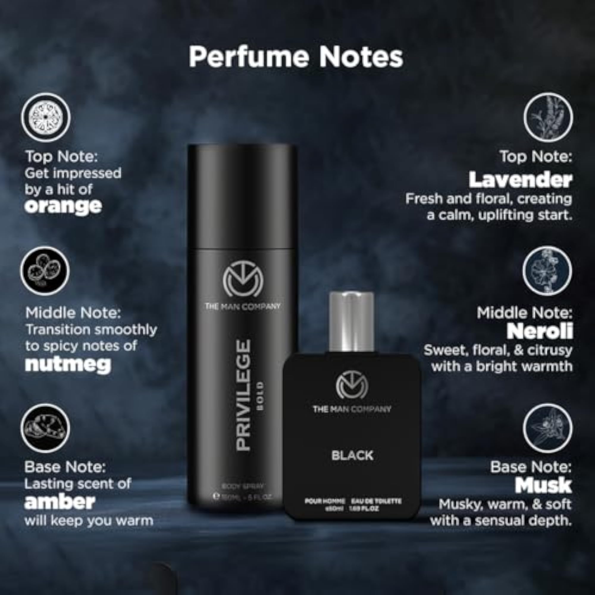 Black & Bold Perfume for Men - Set of 2, Premium Gift
