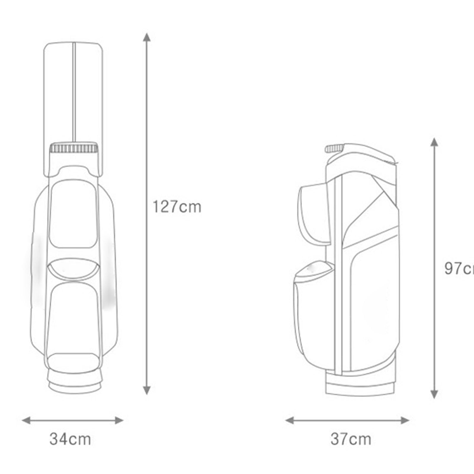 Bolsa De Golf, Diseño De Marco Estabilizador Patentado, Bolsillo Independiente con Control De Temperatura, Diseño Portátil, Adecuado para Todo Tipo De Palos