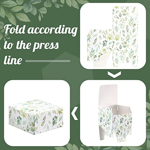Eucalyptus Gift Box Small White Boxes Paper Soap Boxes Cardboard Gift Wrap Boxes Ornament Boxes For Gifts Birthday Wedding Favor Baby Shower Favor, 3.2 X 3.2 X 1.6 Inch (30 Pcs) #TOP2