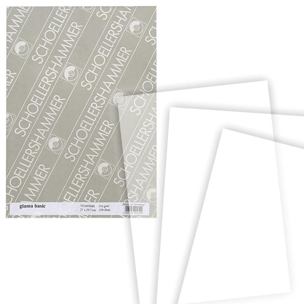 Schoellershammer Glama Basic przezroczysty papier, A4, 110 g/m², 250 arkuszy