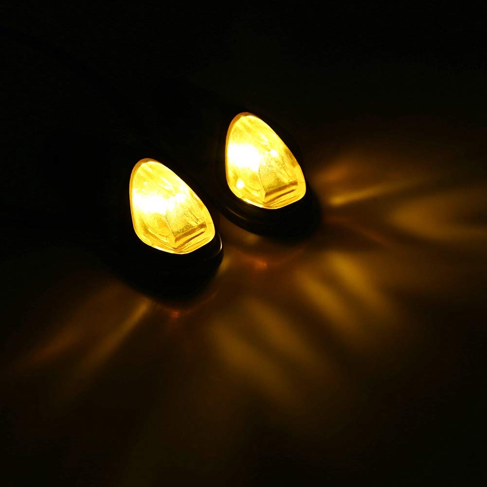 Yctze Luce di segnalazione per auto, 2 indicatori di direzione integrati per moto a LED