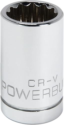 Powerbuilt 642002 1/2" Dr. 12 Pt. SAE Socket estándar, 5/8"