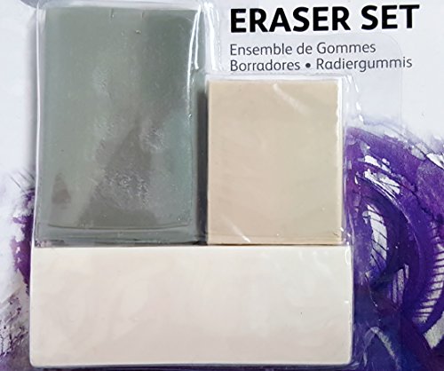 Daler Rowney 3 - Set di gomme da cancellare