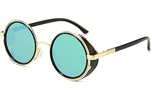Steampunk Vintage Retro Round Sunglasses Provide Timeless Appeal