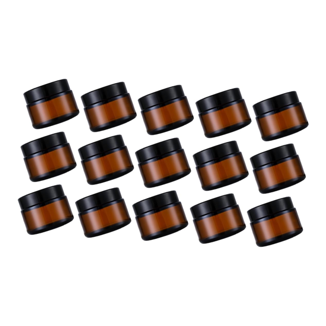 Ipetboom 15pièces Flacon Cosmétique Pratique Verre et Récipient pour Lotion Flacon pour Échantillons