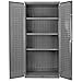 Akro-Mils All-Welded Steel Storage Cabinet, Louvered Doors & Back Panel for AkroBin Plastic Storage Bins, AC3624 Bin Cabinet, (36-Inch W x 24-Inch D x 78-Inch H), Gray