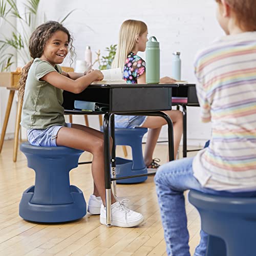 Image of ECR4Kids Storage Wobble Stool, 15in Seat Height, Active Seating, Navy