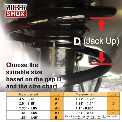 image for U.S. RubberShox DuraTPE Series Front-Rear Car Coil Spring Buffer Cushi