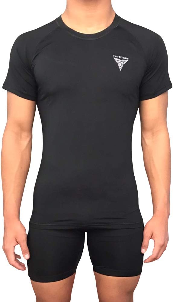 Black Compression Shirt for Boys - Compression Shirt for Wrestling, MMA, BJJ (Youth Sizes)