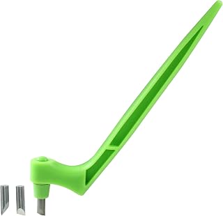 Craft Cutting Tools Pen, Craft Cutting Knives with 3 different 360 Degree Rotating Blades Stainless Steel Cutter Pen for Stencils Scrapbooks DIY Crafts (Green)