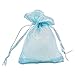 TheDisplayGuys - 24-Pack Striped Weave Organza Gift Bags w/Drawstrings - Small 3