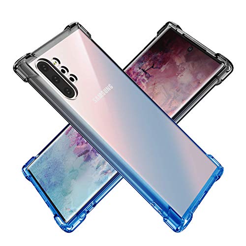 BAISRKE Galaxy Note 10 Plus Case, Shock Absorption Flexible TPU Soft Edge Bumper Anti-Scratch Rigid Slim Protective Cases Hard Plastic Back Cover for Galaxy Note 10+ Plus 5G - Black Blue Gradient BAISRKE Galaxy Note 10 Plus Case, Shock Absorption Flexible TPU Soft Edge Bumper Anti-Scratch Rigid Slim Protective Cases Hard Plastic Back Cover for Galaxy Note 10+ Plus 5G - Black Blue Gradient