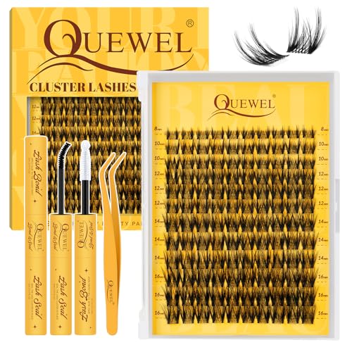 Faux cils manga waterproof QUEWEL kit extension cils naturel longue tenue 0.03mm