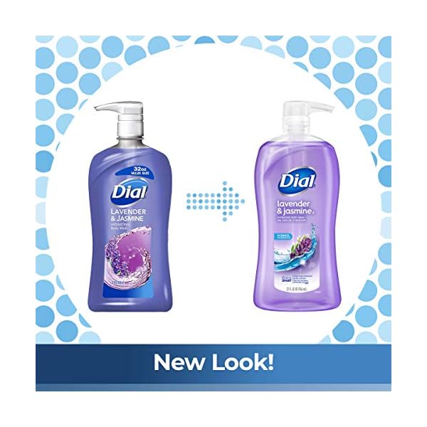 Dial-Body-Wash-Lavender-Jasmine-32-Fluid-Ounces-Pack-May-Vary Dial Body Wash, Calm & Soothe Lavender & Jasmine Scent, 32 fl oz