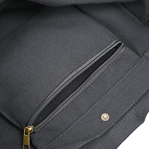 Bolso cruzado grande de lona resistente para mujer miniatura 5