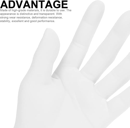 Miniatura 6 de Sosoport Accesorios de escritorio de mano para uñas, 2 piezas, maniquí masculino, soporte de joyería de vinilo para mano, modelo de mano, pulsera,