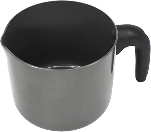 IMUSA Olla de leche antiadherente de cerámica de 1.3 cuartos de galón con boquilla de vertido, cacerola de aluminio sin PFAS para café, salsas,