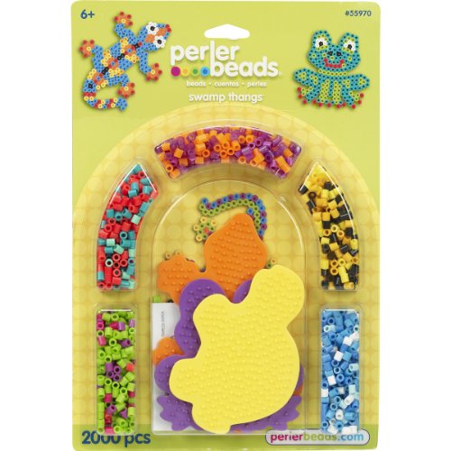 Perler Beads Swamp Thangs Animal Beads Activity Bead Kit for Kids, 2000 pcs