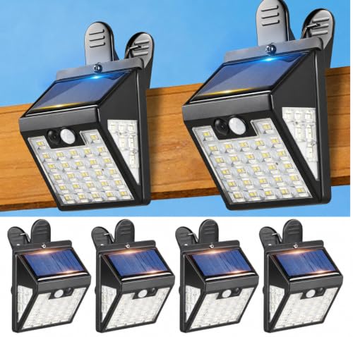 Clip-on-Solar-Lights-Outdoor-600LM-Motion-Sensor-Fence-Lights Clip on Solar Lights Outdoor, 600LM Motion Sensor Fence Lights - Image 1