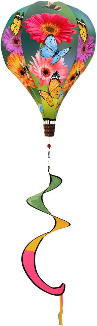 Briarwood Lane Garden Gerber Daisies Hot Air Balloon Spinner