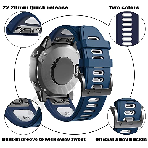 Correa de silicona Garmin Fenix 6 y Forerunner 945 GUMMMY 6