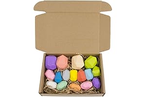 Gupgi 16-Piece Colorful Yellow Wooden Building Blocks Set